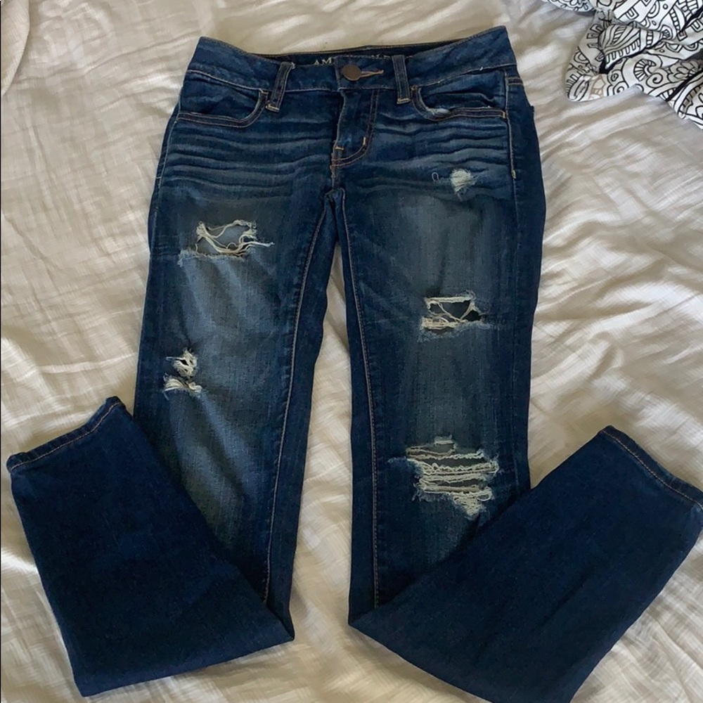 American Eagle ripped jeans